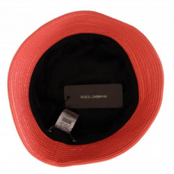 Cappello da pescatore da donna ecopelle trapuntata color pesca - 57