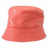 Cappello da pescatore da donna ecopelle trapuntata color pesca - 57