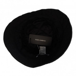 Cappello da pescatore da donna in nylon nero - 57 CM-S
