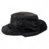 Cappello da pescatore da donna in ecopelle trapuntata nera - 57CM-M