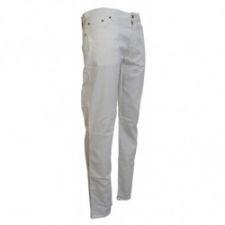 Jeans denim da uomo dal taglio dritto in cotone avorio - IT52 - L