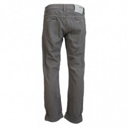 Jeans casual denim casual orlo piegato vestibilità dritta cotone gr