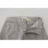 Jeans casual denim casual orlo piegato vestibilità dritta cotone gr