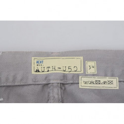 Jeans casual denim casual orlo piegato vestibilità dritta cotone gr