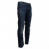 Jeans casual denim da uomo dal taglio dritto cotone lavato blu - IT