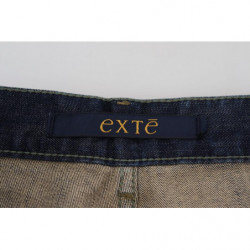 Jeans casual denim da uomo dal taglio dritto cotone lavato blu - IT