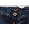 Jeans casual denim da uomo dal taglio dritto cotone lavato blu - IT