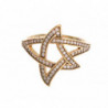 Anello in argento 925 con stella d'oro trasparente CZ oro - EU56 - US8