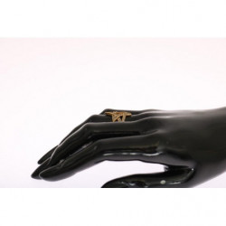 Anello in argento 925 con stella d'oro trasparente CZ oro - EU56 - US8
