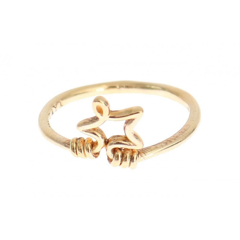 Anello stella autentico in oro 925 argento - EU56 - US8