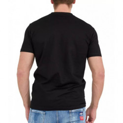 Maglietta in cotone nero - XXL
