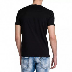 Maglietta in cotone nero - XXL