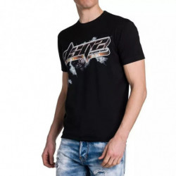Maglietta in cotone nero - XXL
