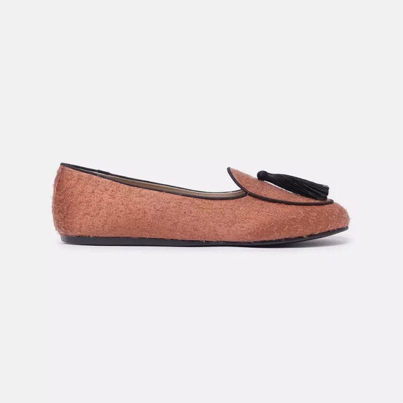 Scarpa bassa in velluto arancione - EU36.5/US6.5