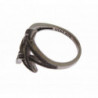 Anello da donna in argento 925 rodiato nero CZ - EU54 - US7