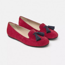 Scarpa piatta in pelle rossa - EU40/US10
