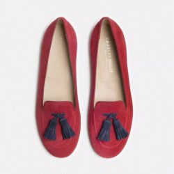 Scarpa piatta in pelle rossa - EU40/US10