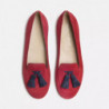 Scarpa piatta in pelle rossa - EU40/US10