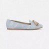 Ballerina in cotone azzurro - EU37/US7