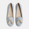 Ballerina in cotone azzurro - EU37/US7