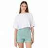 Pantaloncini in cotone verde - S