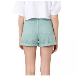 Pantaloncini in cotone verde - S