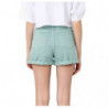 Pantaloncini in cotone verde - S