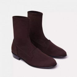 Stivale in pelle marrone - EU45/US12