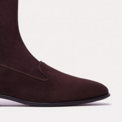 Stivale in pelle marrone - EU45/US12