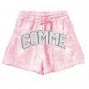 Pantaloncini in cotone rosa - S