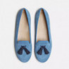 Scarpa bassa in pelle azzurra - EU38.5/US8.5