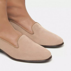 Stivale in pelle beige - EU37/US7