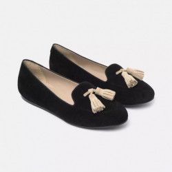 Scarpa piatta in pelle nera - EU36.5/US6.5