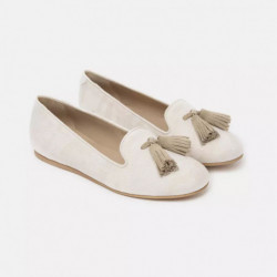 Scarpa bassa in seta beige - EU36.5/US6.5