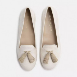 Scarpa bassa in seta beige - EU36.5/US6.5