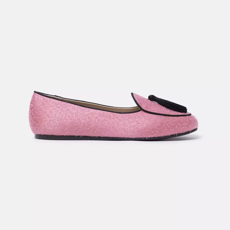 Scarpa bassa in velluto rosa - EU37/US7