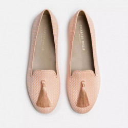 Scarpa piatta in pelle rosa - EU41/US11