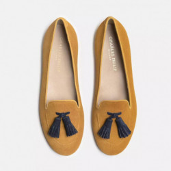 Scarpa piatta in pelle gialla - EU41/US11
