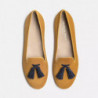 Scarpa piatta in pelle gialla - EU41/US11