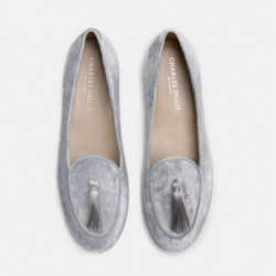 Scarpa piatta in pelle grigia - EU36.5/US6.5