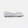 Scarpa piatta in pelle grigia - EU41/US11