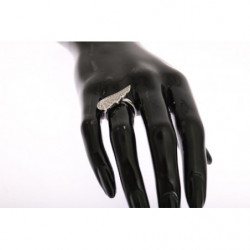 Anello argento 925 ali trasparenti da donna argento - EU52 - US6