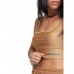 Top e T-shirt in poliammide marrone - S