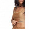 Top e T-shirt in poliammide marrone - S