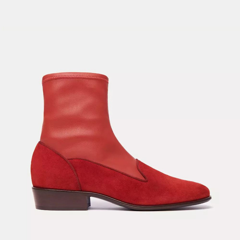 Stivale in pelle rossa - EU41/US11