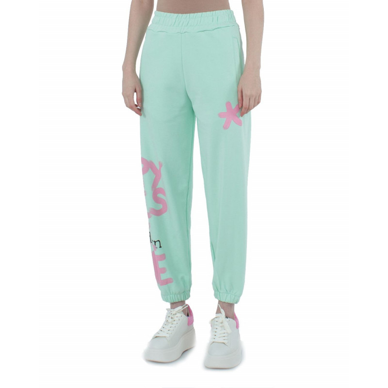 Jeans e pantaloni in cotone verde - S