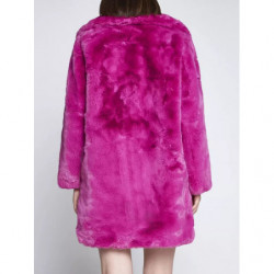 Giacche e cappotto in poliestere rosa - S
