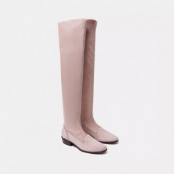 Stivale in pelle beige - EU38/US8
