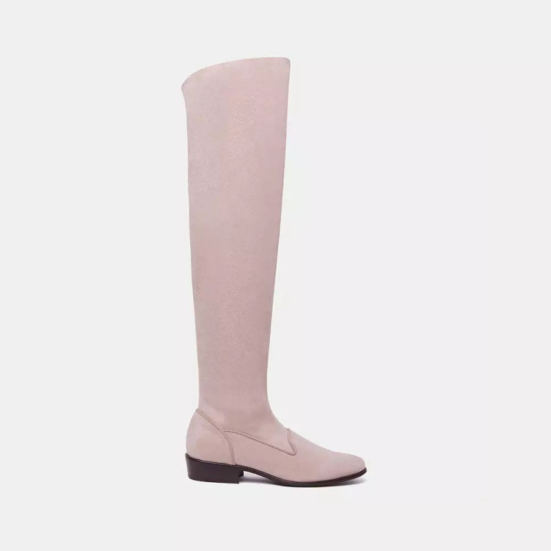 Stivale in pelle beige - EU41/US11