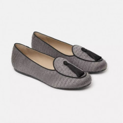Scarpa bassa in velluto grigio - EU41/US11